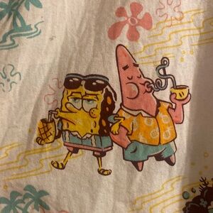 H&M Men’s XL SpongeBob and Patrick Hawaiian Shitt